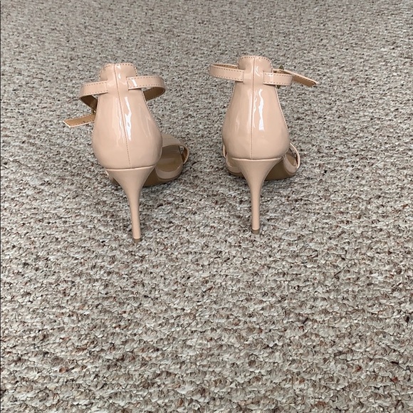Nude open toe sandal heels, lightly worn, Size 10 - Picture 4 of 5